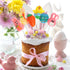 Pack 24 Easter Lollipops Candy Variety Dye-Free - Individually Wrapped Assorted Colorful Shapes Easter Suckers