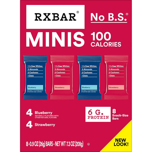 Pack, 7.3oz (8 RXBAR Minis Protein Bars, Protein Snack Bars, Variety Box Bars)