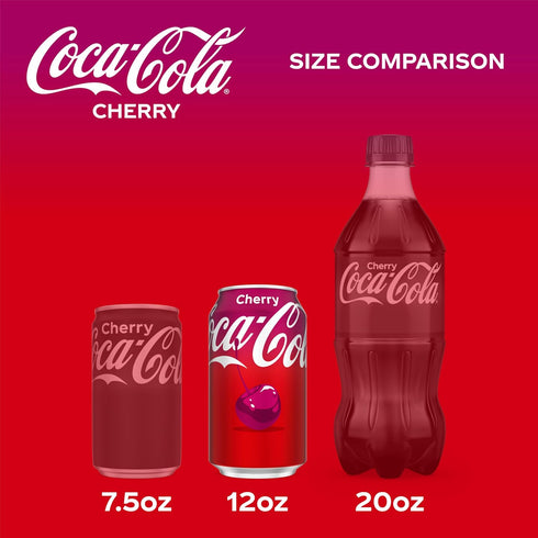 12 Oz (pack 12) Coca-Cola Cherry Coke Soda, Fl