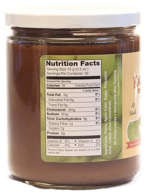 17 oz. (Pack 1) Kauffman Orchards Pear Butter Spread, Jar