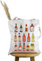 Hot Spicy Meal and Sauce Lover Gift, Spicy Food Lover Chilli Sauce Tote Bag, Spice Lover Handbag Gift
