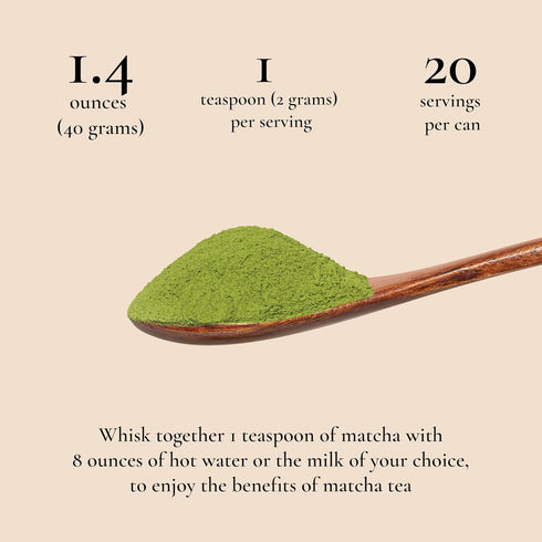 1.4oz Art of Tea | Matcha Powder | Organic Ceremonial Matcha Powder Tin