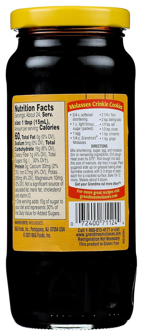 12 GRANDMAS Molasses Unsulphered, FZ