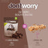 4 6 Pack) Don't Worry Chocolate Quinoa Bites - Low Calorie Snacks, Only Calories per Piece!, Healthy Chocolate Granola