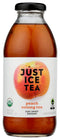 Eat The Change Just Ice Tea Organic Peach Oolong Tea, Kosher, 16 Fluid Ounces (Pack