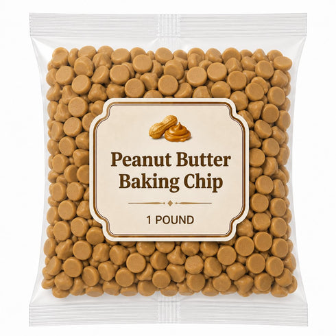Zenya Tea Shop Peanut Butter Baking Chips, Creamy Flavor - 1 lb (Approx. 800 pieces)