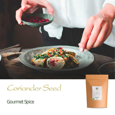 Coriander Seed Organic Gourmet Quality - Cilantro Seeds for Elevating Dishes