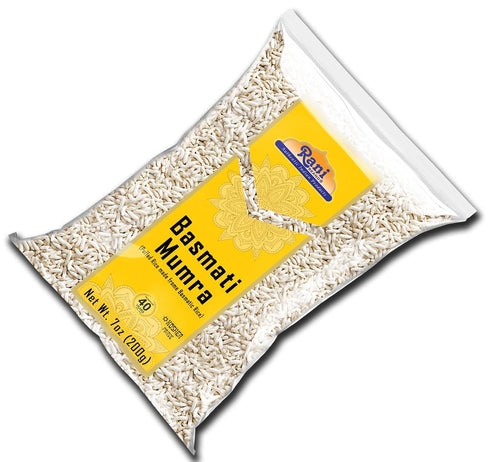 7oz (200g) Rani Basmati Mumra (Puffed Rice) ~ All Natural | No Color | Gluten Friendly | Vegan | NON-GMO | Kosher | No
