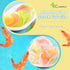 KC Commerce (8oz Pack 2) Colored Prawn Chips (Uncooked) Authentic Asian Shrimp Crackers | Fry at Home Crispy Snack |
