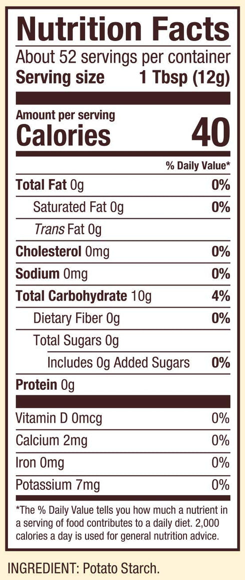 22oz (Pack 4) Bob's Red Mill Potato Starch, of - Non GMO, Vegan, Kosher