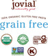 8 Oz (Pack 6) Jovial Grain-Free Cassava Fusilli - Cassava Fusilli Pasta, Paleo Friendly Pasta, Grain-Free, Certified