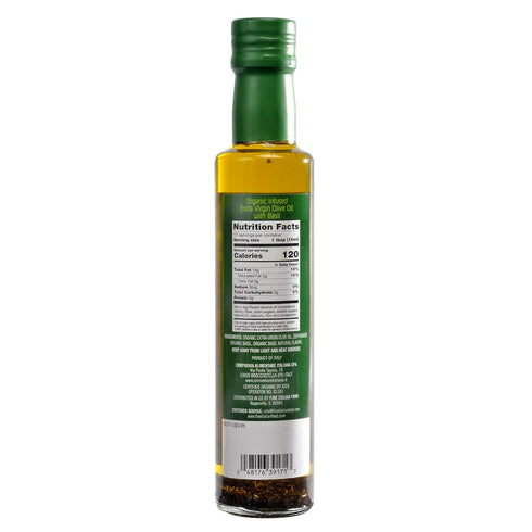 8.5 oz (Pack 2) 100% (2) Olidi Basil Infused Extra Virgin Olive Oil of Product of Italy, Cold-pressed, natural