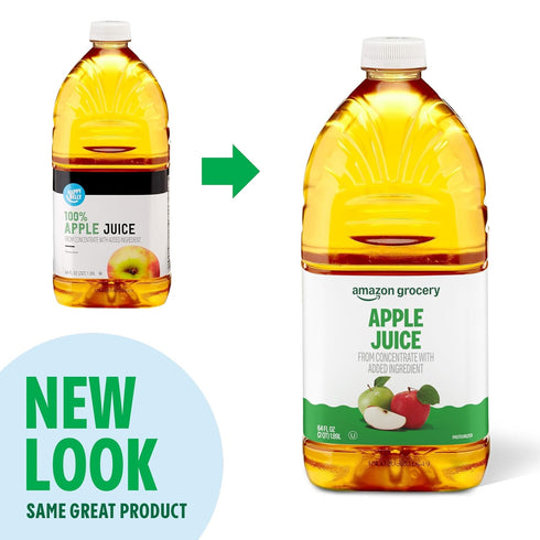 64 Oz Amazon Grocery, Apple Juice, Fl