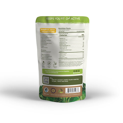 9g 24 Oz Amasar | All-Purpose Breadfruit Baking Mix | Gluten Free Made with Breadfruit & Cassava Flour | Plant Based