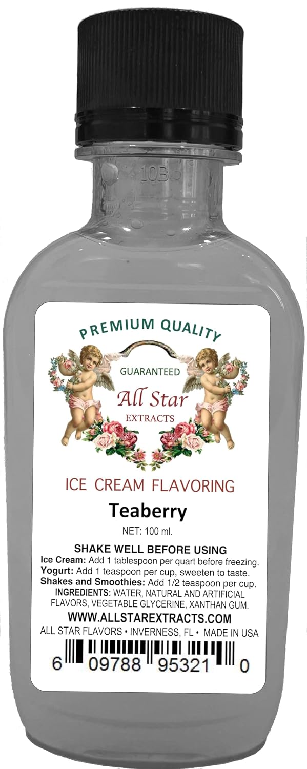 All Star Extracts Teaberry Ice Cream Flavoring (100 ml, Teaberry Ice Cream Flavoring)