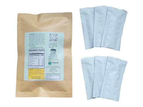 (12 packets), Dried - Lyophilized Kefir milk Homemade Kefir, Ready To Use, Pajaritos, Bulgaros, Starter Powder, Make