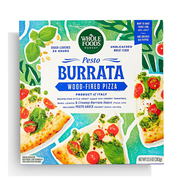 WHOLE FOODS MARKET Burrata Pesto Pizza, 13.5 OZ