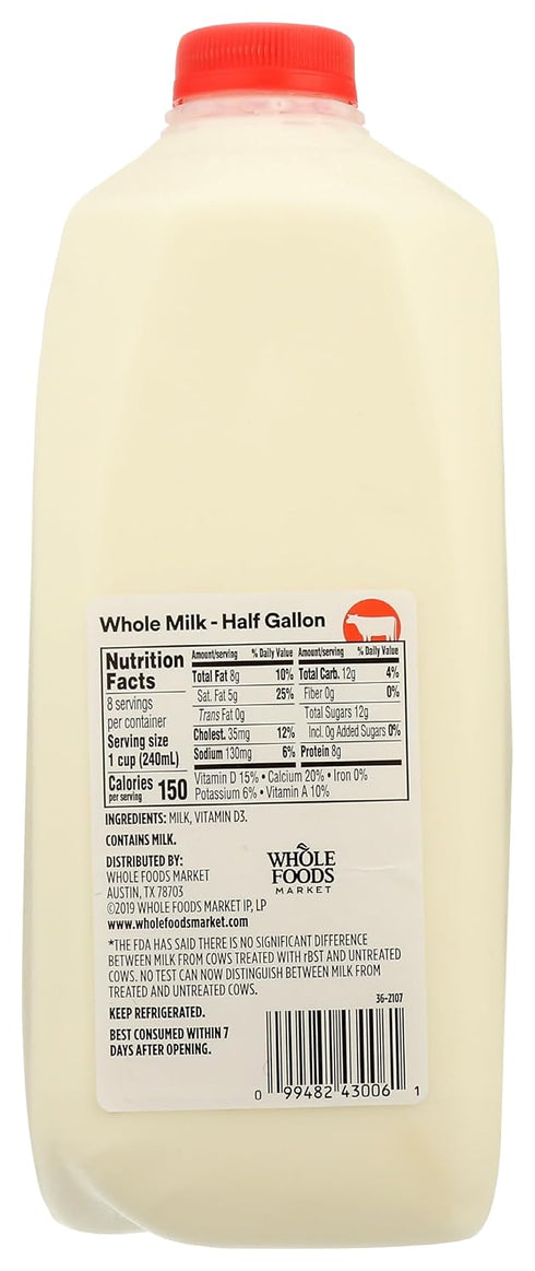 365 by Whole Foods Market 64 oz , Whole Milk, fl
