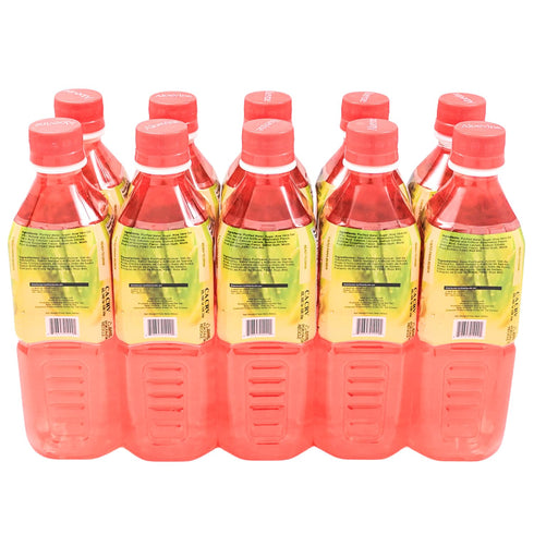 16.9 Oz 10 pack ALOEVINE Aloe Vera Juice drink Watermelon pure with chunks of aloe | | plant based Vegetable Korean