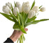 20 Next day delivery White Tulips Fresh Cut Flowers Wheat Field Bouquet Gifts for home decoration birthdays friendship