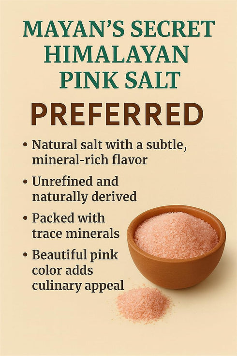 2.5 lbs 100% Mayan's Secret - Himalayan Pink Salt Extra Fine Grain | Natural Pink Himalayan Sea Salt | Organic Pink
