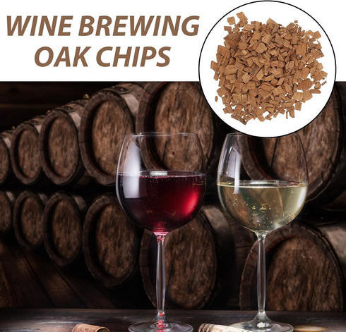 3 100g/Bag, Bags Oak Chips For Aging - Toasted Wood Chips Wine Making Whiskey Aging Supply - Home Brewing Professional