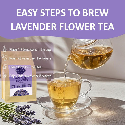 Ovikaso Tea 16 (1 Lb), 100% , Lavender Tea, Ounce Natural Food Grade, For Tea, Baking, Crafts, DIY Beauty, Sachets