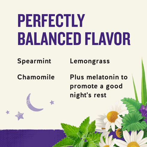 18 Celestial Seasonings Sleepytime Tea Plus Melatonin, Caffeine Free, Celestial Seasonings Herbal Tea, Bag Box