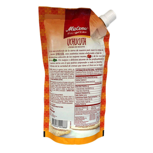 AlaCena 400 14 oz 3 Pack Crema de Rocoto Uchucuta gr. - Red Hot Chili Sauce - Peruvian Hot Sauce