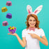 Fruidles Easter Peanut Butter Cups Milk Chocolate, Half-Pound, Happy Easter Day Eggs, Party Bag Fillers, Individually
