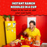 2.25 Oz Pack 12 Maruchan Instant Lunch Ramen Noodles, Hot & Spicy Beef Flavor Japanese-Style Instant Noodle Soup, Quick