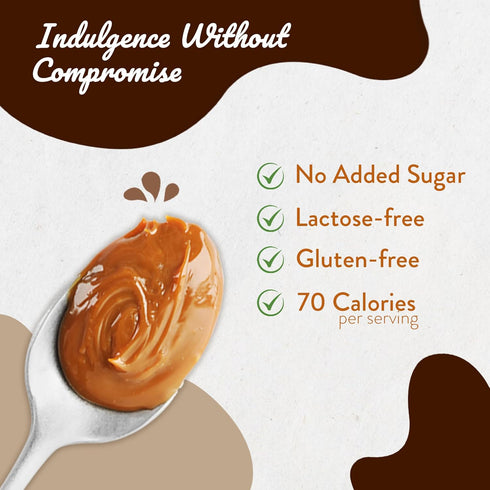 15 oz, Pack 2 San Antonio No Added Sugar Dulce de Leche Classic Milk Caramel Spread - Gluten & Lactose Free Dessert