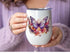 FroggyDog Set 18 Tea and Honey Gift Insulated Floral Tumbler with Lid, Tea Sachets, Honey Jar, Organic Sugar Sticks