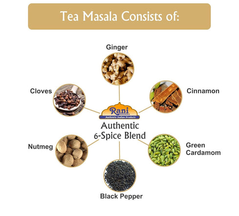 Rani Tea (Chai) Masala Indian Spice Blend 16oz (1lb) 454g Bulk PET Jar ~ All Natural | Vegan | Gluten Friendly | Salt & Sugar Free | NON-GMO | No Colors | Indian Origin