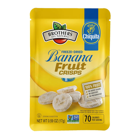 Brothers All Natural Freeze Dried Fruit Crisps, Banana, 0.59 Oz (Pack of