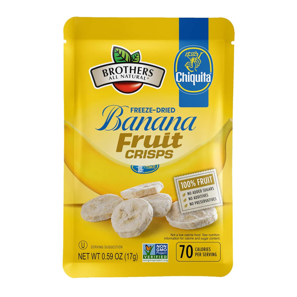 Brothers All Natural Freeze Dried Fruit Crisps, Banana, 0.59 Oz (Pack of