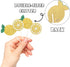 Oskal 24Pcs Glitter Lemon Cupcake Toppers, Fruits Theme Party Decor, Summer Cupcake Toppers