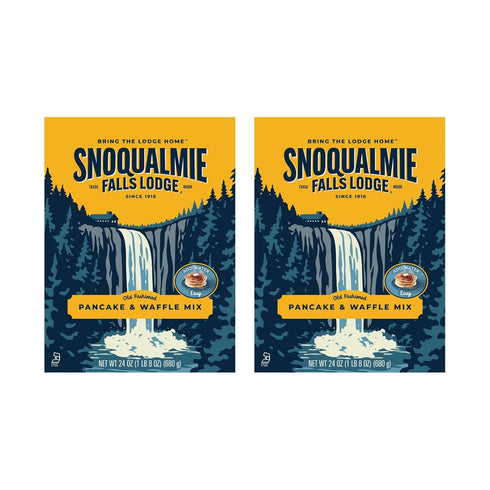 Snoqualmie Falls Lodge Old Fashioned Pancake & Waffle Mix, 24 OZ (Pack
