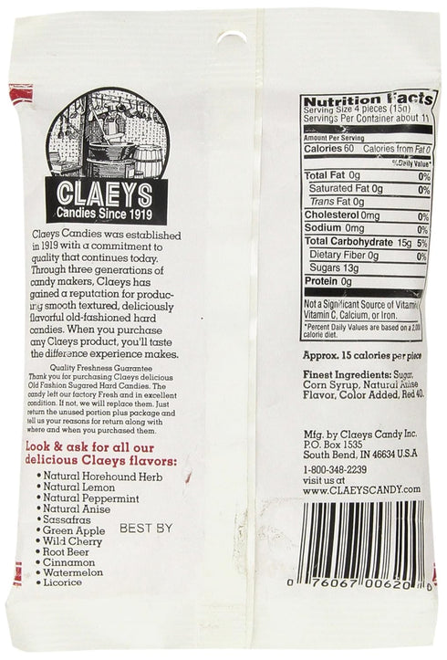Claey's Natural Anise Drops, 6 oz