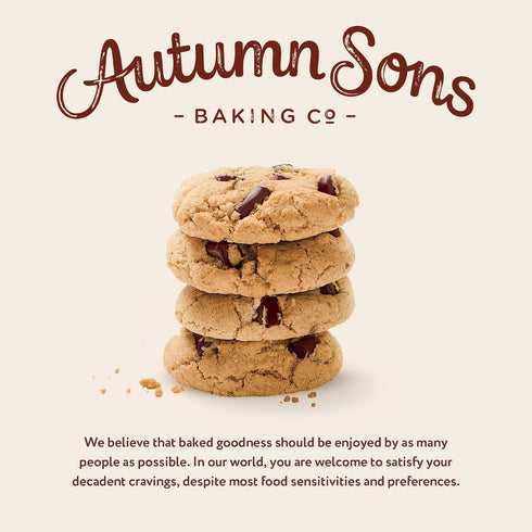 9 8.9 oz (Pack 3) Autumn Sons Baking Co. Gluten Free Pumpkin Chocolate Chunk Cookie Mix. Limited Edition Pumpkin Spice