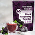 6.35oz (180g) Freeze Dried Black Raspberry Powder - No Added Sugar, Resealable Pouch, Rich Berry Flavor for Smoothies