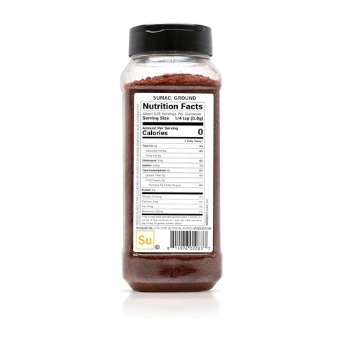 Hummus 18 oz Spiceology Ground Sumac Powder Bright, Tangy Citrus Spice for Mediterranean & Middle Eastern Cooking Use
