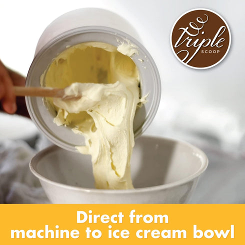 2:1 30 (3/15oz Triple Scoop Ice Cream Mix Sampler | Vanilla & Chocolate - | Ice Cream Starter | Use with Home Ice Cream