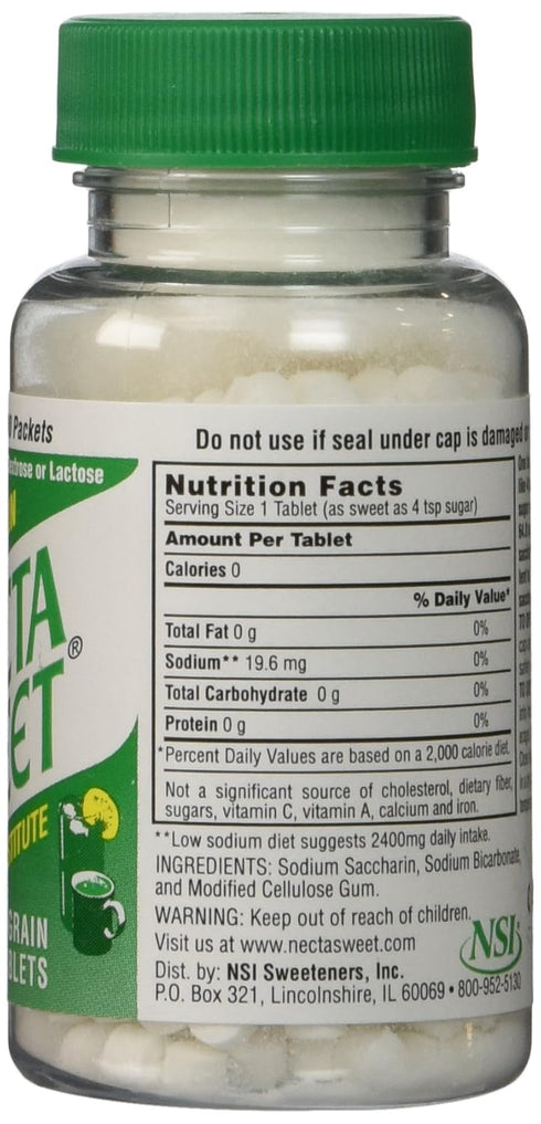 Necta Sweet 3 pack 1 500 grain saccharin tablets