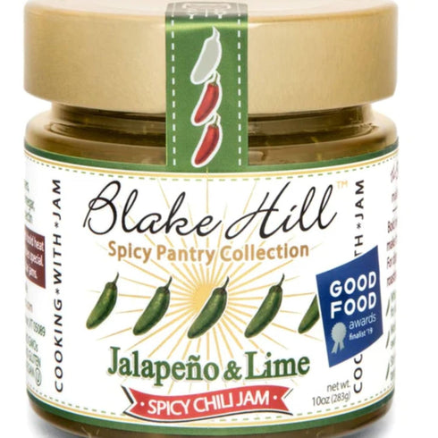 Blake Hill Preserves Jalapeo & Lime Spicy Chili Jam - 10 oz, Gluten-Free, Reduced Sugar,