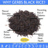 2 lbs. 14 Gerbs Wild Black Rice | No Artificial Additives, Resealable Bag | Naturally Nutty & Chewy | Top Allergen-Free