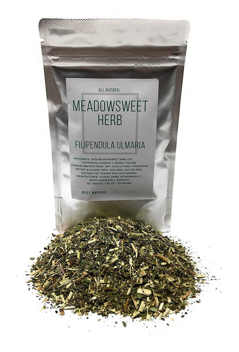 1.05oz/30g Meadowsweet Herb Cut - Natural, Dried & Cut Filipendula Ulmaria - Net Weight: - Grown from Premium Mead Wort
