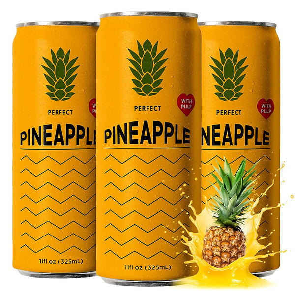 Knashi Natural Essence Pineapple Juice W/Pulp - 12 Can Rich In Vitamin