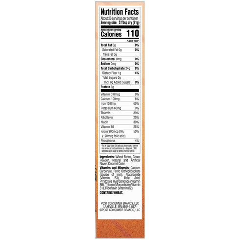 28 1 count Malt-O-Meal Coco Wheats Breakfast Cereal, Quick Cooking, Kosher, Ounce