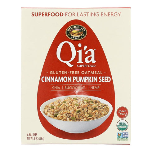 Nature's Path Qia Cinnamon Pumpkin Seed Oatmeal, 8 Ounce (Pack of 6)